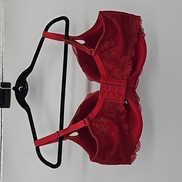 Torrid red satin and lace lightly padded bra women's size 42DDD - Picture 2 of 5